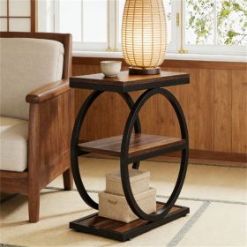 Three tiered coffee table, side table, End Tables, space saving, multifunctional design