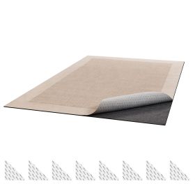 Rug Pad 8 x 10 ft, Non-slip Carpet Area Pad, Rug Mat Padding with Dual Surface Felt Cushion & Rubber Gripper, Hardwood Floor Protection for All F