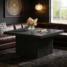 Square Coffee Table, 31.5-Inch Wood Center Table Cocktail Table
