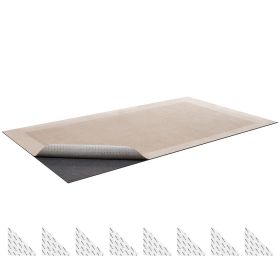 Rug Pad 9 x 12 ft, Non-slip Carpet Area Pad, Rug Mat Padding with Dual Surface Felt Cushion & Rubber Gripper, Hardwood Floor Protection for All F