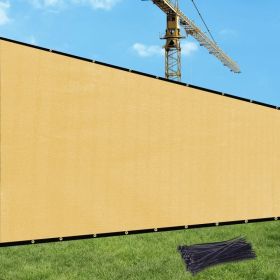 5'X50' Sand HDPE privacy curtain/Fence (Option: defaulttitle)